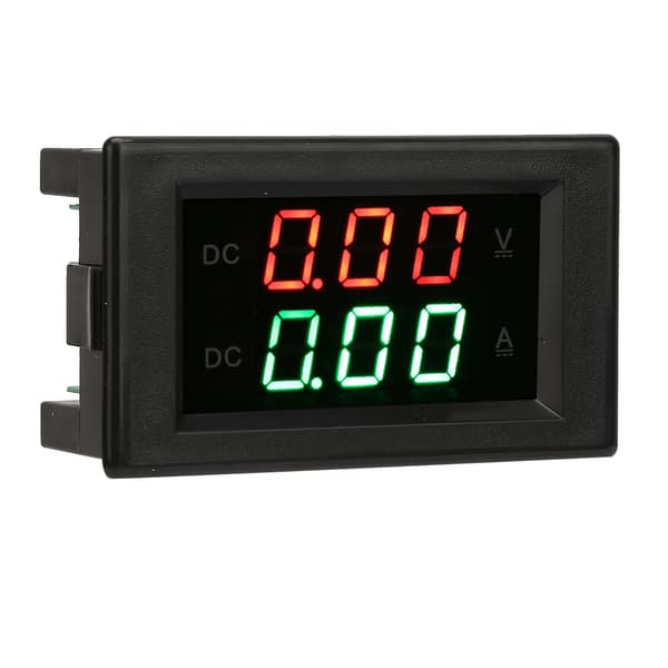 Dubbel Skärm Voltmeter YB4835VA DC 0-100V 20A