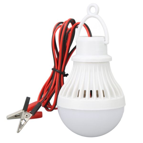 12V 5W LED Campinglykta med Krok - Utomhus Nödljus i Plast för Vandring och Fiske
