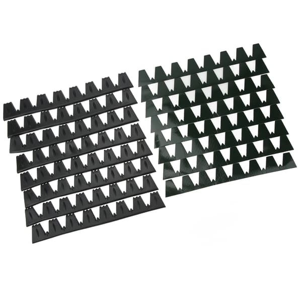 8PCS Främre Stötfångarskydd Anti Scratch Protector Universal Passform Bil Svart