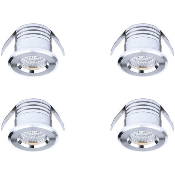 Set 4 mini upotettavaa LED-kohdevaloa, 3 W,