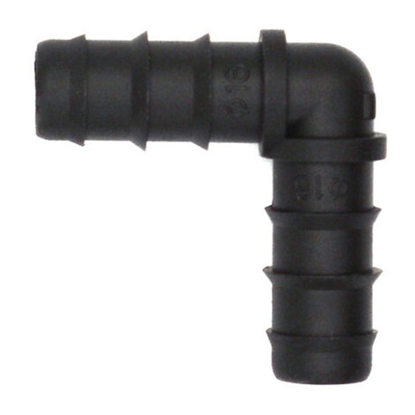 Slangeforbindelser til 16 mm albuevandingssystem, sort, 9 stk.