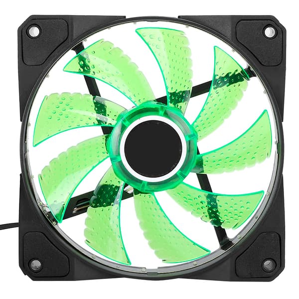 CPU Køler Radiator Ultra-Stille 4 Messing Heatpipe Blæser 1366 til 775AMD1155 Desktop Computer (3pin) (Grøn)