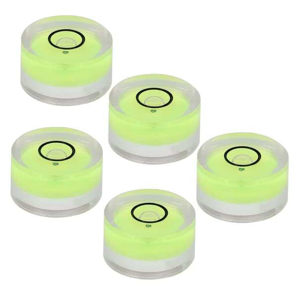 Mini Runt Libellvattenpass Bubbla 5-pack 15 mm Diameter Balansvåg Mätverktyg