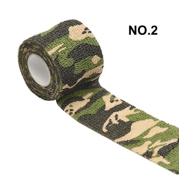 utendørs kamuflasjebandasje (NO.2-Camouflage 2,5cm*4,5m 10stk),