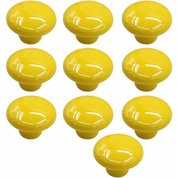 Skaphåndtak farge keramisk håndtak (gul liten 10 STK),