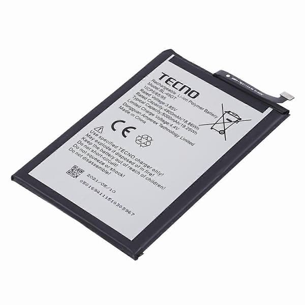 Til TECNO Camon 17 4G 3.85V 4900mAh Li-Ion Polymer Batterisamlingsdel (Kode: BL-49GT)