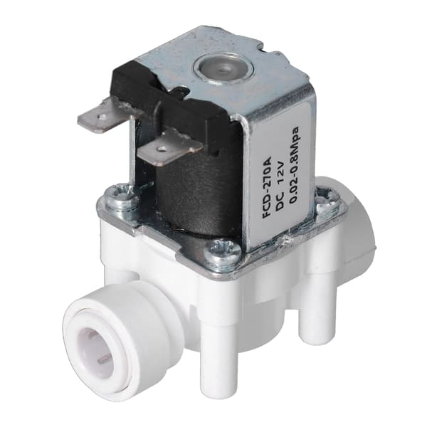 Elektrisk plastikmagnetventil 3 8in Quick Connect Normalt Lukket DC12V