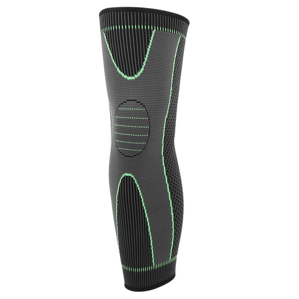 1 Par Svart Grön Stickad Varm Elastisk Sport Knäskydd Benrustning Knäskydd