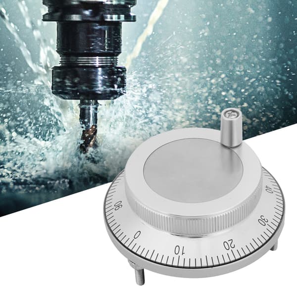 Högprecision 80mm 6-Pin CNC Handhjul 5V 100PPR Manuell Pulsgenerator