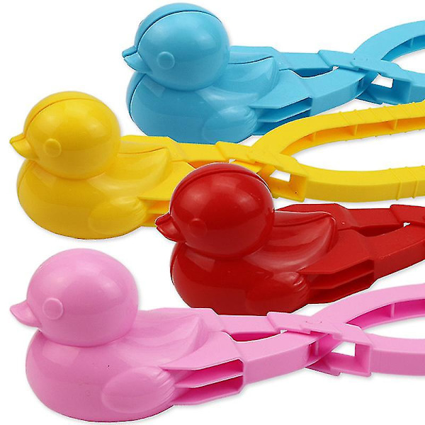 Vinterlek Snow Ducks Snöbollsklämma Snöklämma Leksaker Vinter utomhuslek Snöspela snöbollsenhet (2-pack)