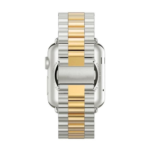 [HT]Apple Watch 4 - 40mm - Exklusiv länk i rostfritt stål ROYBEN Guld/Silver