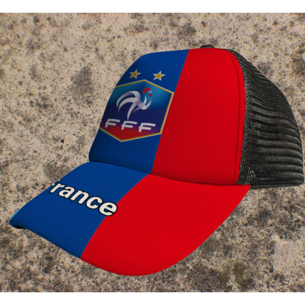2022 Qatar World Cup Fodbold Baseball Kasket Solbeskyttelse Sol Hat Klatrenet Kasket Fodbold Fan Gave (Frankrig),