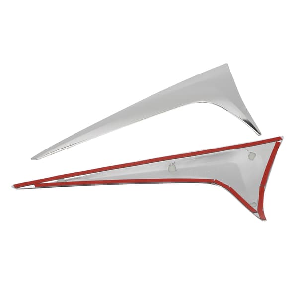 2 ST Bil Bakre Sidevindusspoiler Krom Erstatning for Mazda CX5 KF 2017 2021