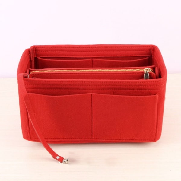 Filtinnsatsveske Makeup Organizer RØD 30*16*16CM 30*16*16CM red 30*16*16cm-30*16*16cm
