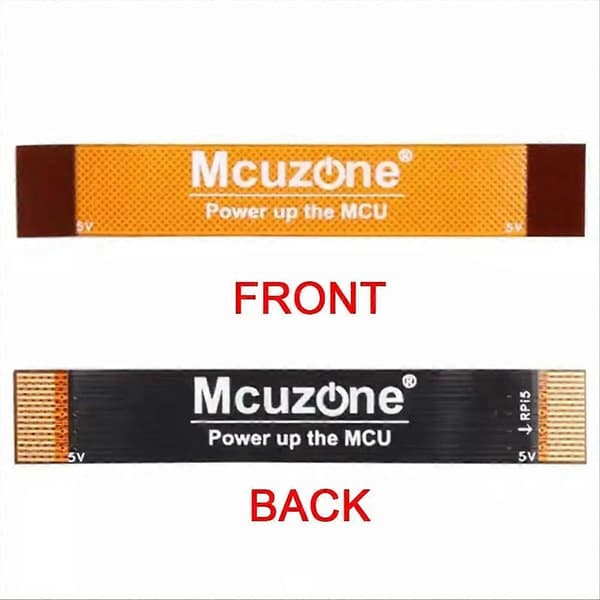 MCUZONE 16-pin 0,5 mm stigning FPC skjermet kabel for Raspberry Pi 5, med skjerming og PCIe differensial[ht]