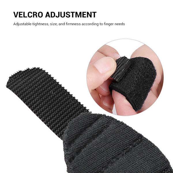 3D Andningsbart Tyg Finger Skena Stabilisator Stöd Wrap