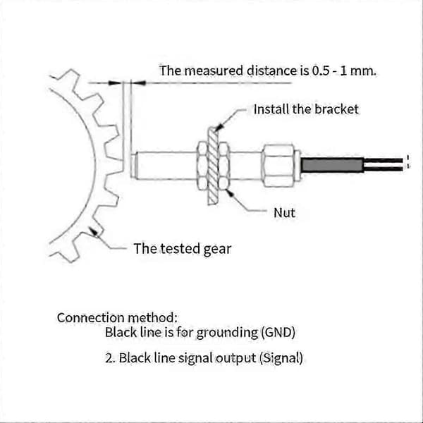 Tachometersensor RPM Tachometer 12V 24V Tacho Sender Sensor til Bil Lastbil Yacht Båd Speedometersensor