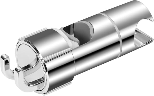 Håndbruserholder til 16-27 mm stang, justerbar erstatningsbruserholder, 360° rotation, med 2 kroge—yux