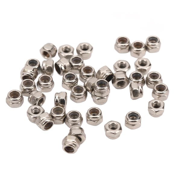 40 stk RC hjullåsmutter Jern M2.5 Hex tilbehørssett for Traxxas 1/18 klatrebil