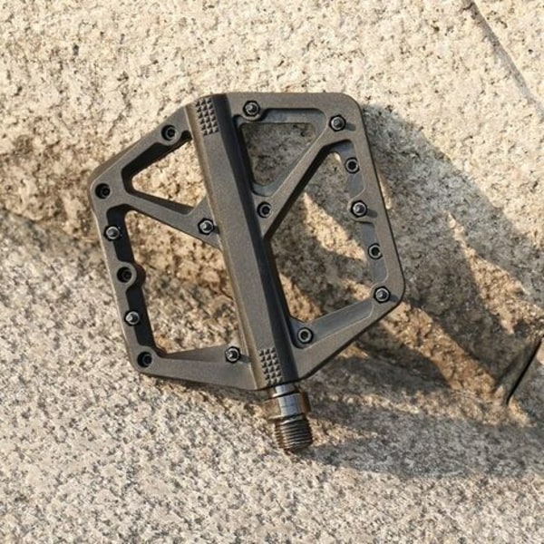 MTB Pedal Landeveissykling Flate pedaler Anti-skli，Sort