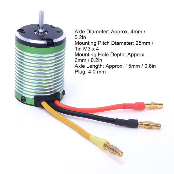 X TEAM 3650 3500KV Børsteløs Motor Tilbehør til 1 10 Buggy RC Bilmodel
