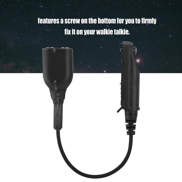 V-9R PLUS Walkie Talkie Lydkabel Adapter til K Interface 2Pin Headset Port