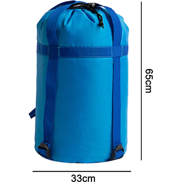Stor höjd 65 * diameter 33 cm utomhussovsäck förstärkt kompressionssovsäck,
