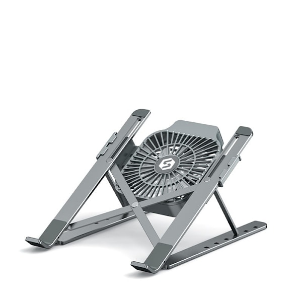 Bærbar kølerstativ Bærbar radiatorlift med blæser (grå stativ + grå blæser)