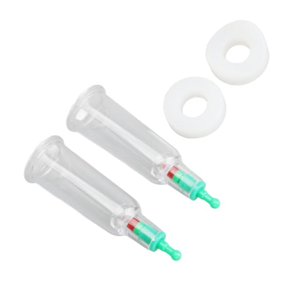 2 Finger Koppeterapi Kopper Silikon Plattform Albue Ringer Dyp Massasje Fingertupper Vakuum Koppekopper