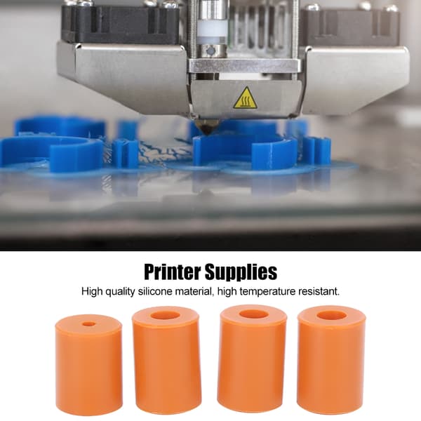 Silikon Nivelleringsføtter 4 stk Kompatibel med Ender 2 Ender 3 Pro CR10 10s Pro 3D-printer