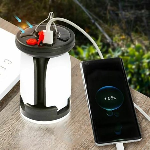 Ladattava Camping Solar Light 500LM Power Bank 6 tilaa kokoontaitettava retkeilyyn Varakalastusluola [Energy Cl