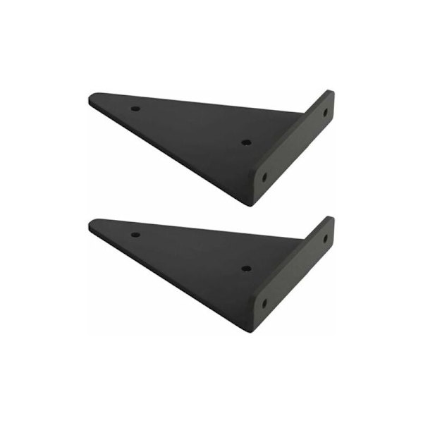 Metall flytende trekanthylle, skjult vegghylle for persienner, soverom, stue, bad, DIY dekorativt stativ, 2 Pi