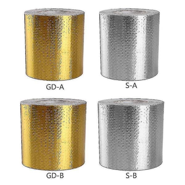 Glasfiber Varmeskjoldstape Termisk Barriere Tape Varmereflekterende Klæbemiddel -JA Silver 10m*5cm