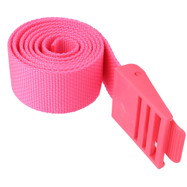 150 cm slitesterk nylon webbing midjebelte med plastspenne tilbehør rosa