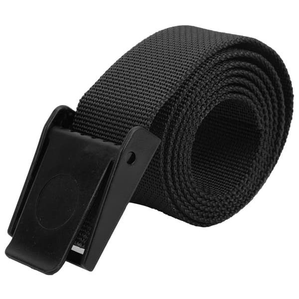150 cm Nylon Webbing Slitesterkt Dykkevektbelte med Plastspenne Tilbehør Svart