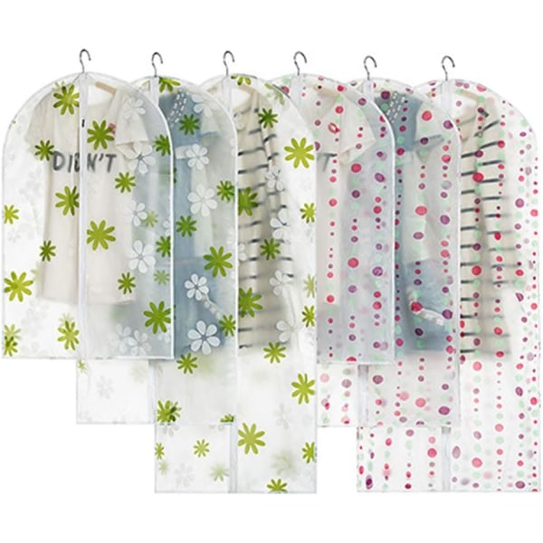 Dammtäta tygpåsar Vattentät kostym Kappa Hängande Dammtäta tygpåsar Fuktsäkra Organizer Fuktsäkra kläder Ou, 60*90CM,