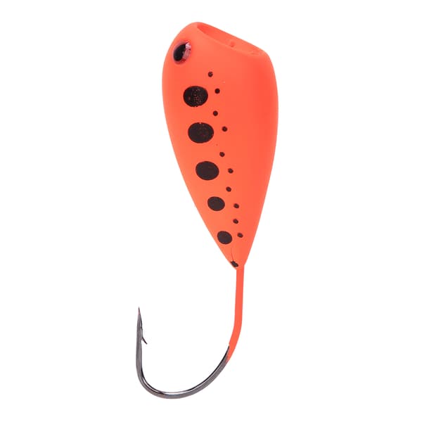 Isfiskedrag Popper Hard kunstig eggvevbete Single Sharp Hook Tackle18