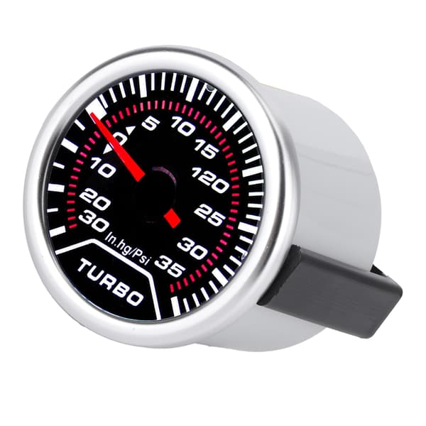 Universal Turbo Boost Gauge 52mm LED-display 35PSI Røkfarget Linse