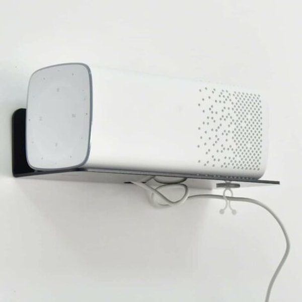 2 stk akryl flytende veggmontert skjerm med kabelklemme, lim, ingen boring nødvendig
