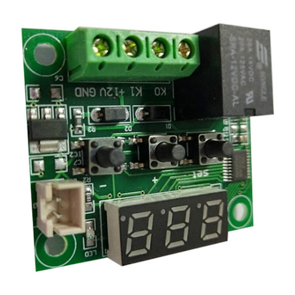 (Rødt lys W1209 + skal) XH-W1209 digital displaytermostat