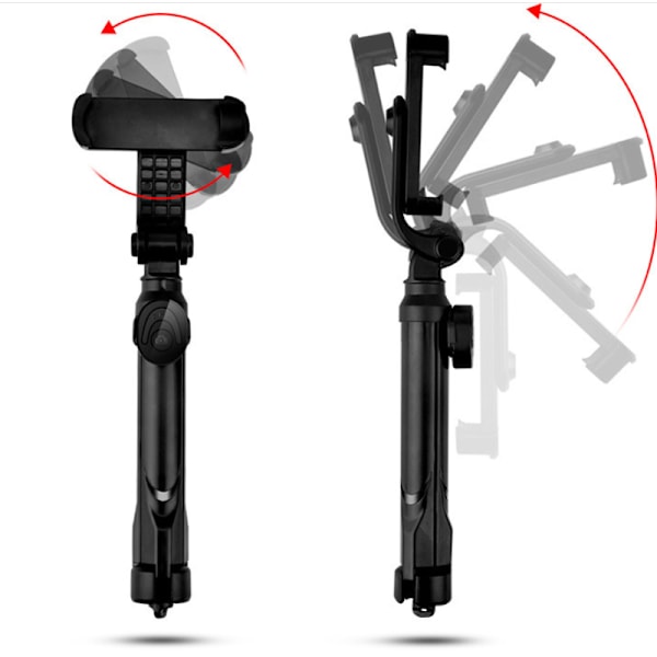 Teleskooppinen bluetooth selfie stick stativ matkapuhelin White