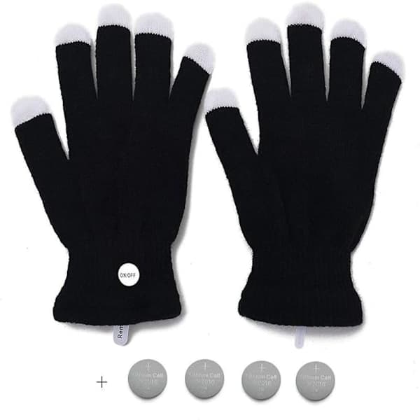 7 farver lysshow LED-handsker Rave Light Fingerbelysning blinkende glødende handsker