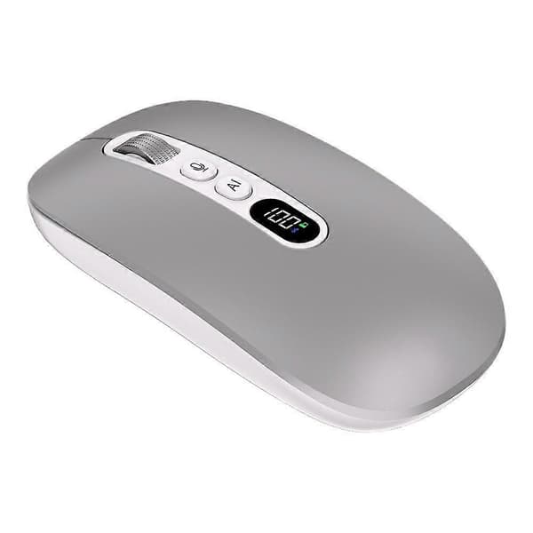 M191 AI Smart Stemus Trådløs 2.4G Bluetooth-kompatibel Trippelmodus Kontoroversettelse Stille Datamus Silver