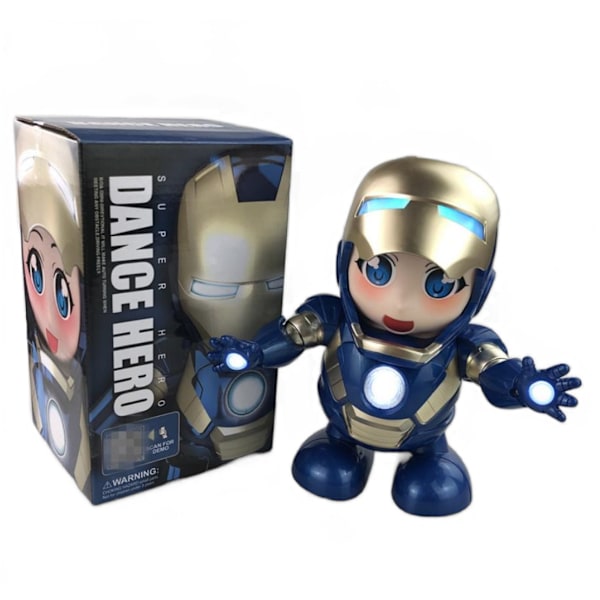 Dans og synger Legetøj Elektrisk Robot Musik Børnegave Female Iron Man
