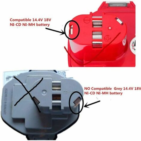 NI-CD & NI-MH Batterioplader til Makita Charger DC18RA, DC18SE, DC1414 Batteri 7.2V-18V Udskiftningsbatteri til elværktøj