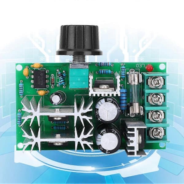 DC Motor Varvtalsregulator Modul PWM Regulator Effektregulator Fläkt 12V24V36V48V 20A