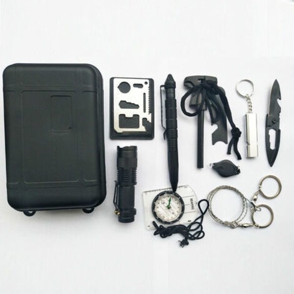 Emergency Survival Kit, monitoiminen selviytymis- ja pelastuspakkaus ulkokäyttöön monitoimityökalu ulkokäyttöön SOS-ensiaputarvikkeet