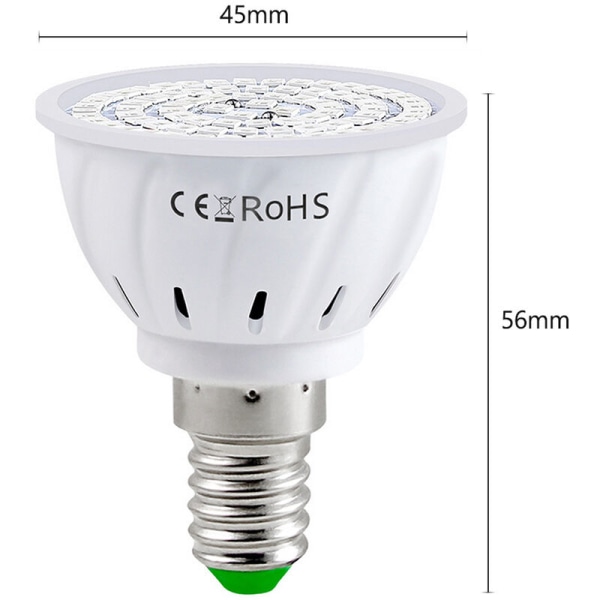 LED-lampa för inomhusväxtodling Röd och blå spektrum LED-växtlampor E14 Hydroponisk plantodlingslampa Succulent Flo