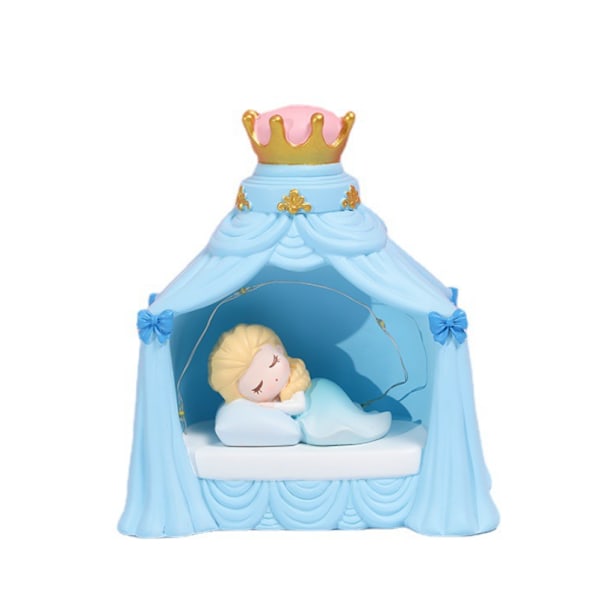 Princess-serien slottsnattlampa, handgjord presentrumsdekoration stjärnarmatur (Aisha B)