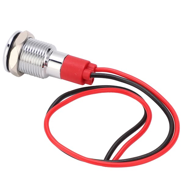 Vanntett LED Indikatorlampe Industrielle Kontrollkomponenter 10mm 3-6VDC